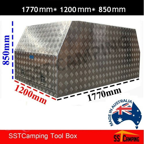 L1770*W1200*H850 Canopy Gullwing Storage Tool box Heavy Duty Camping Trailer UTE