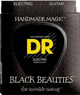 DR Strings BKE-10 Black Beauties Black Coated Electric Guitar Strings 10-46 