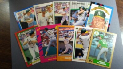 Baseball Cards - Mark McGwire - Lot of 10 Different - 1980's 1990's