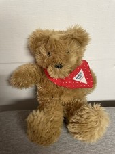 Eden Osh Kosh B'Gosh Teddy Bear Brown With Red Scarf Plush Stuffed Animal 12"