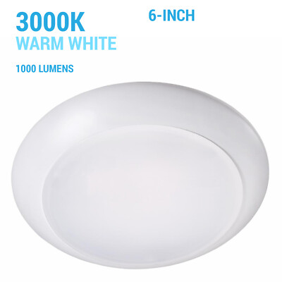 Topaz SDL6-15-930-D LED 6'' Surface Mount Disk Light 3000K Dimmable 1000 Lumen