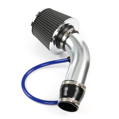 #ad Automotive 3quot; Universal Cold Air Intake Kit Induction Flow Pipe Kit Aluminium $23.99