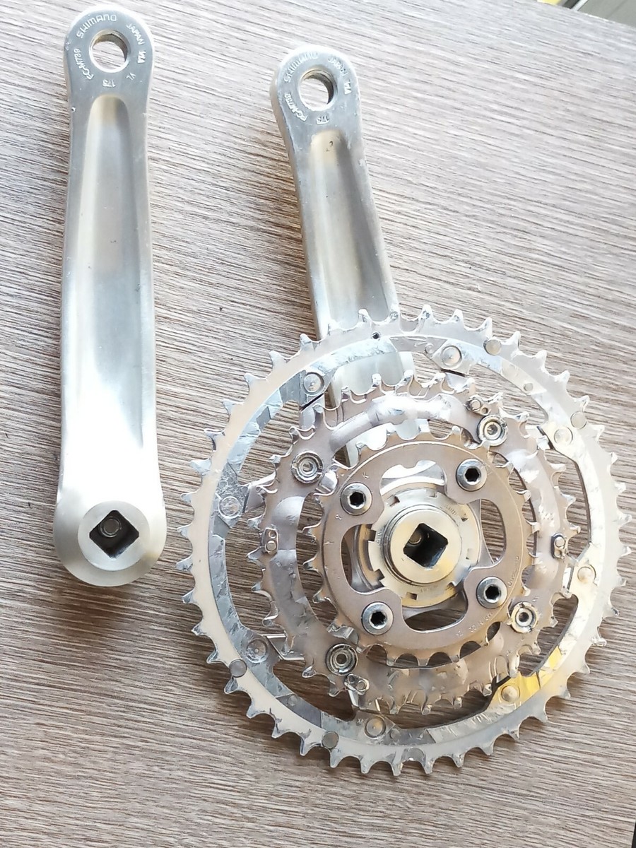 Shimano Deore XT FC-M739 Crankset: 175mm - 44/32/22T | eBay Shimano Deore XT FC-M739 Crankset: 175mm - 44/32/22T | eBay