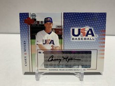 Casey Myers 2004 USA Baseball National Team Alumni Signatures Black Ink Auto