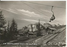 160572 TRENTO CANAZEI - PECOL - SEGGIOVIA Cartolina FOTOGRAFICA viaggiata 1953