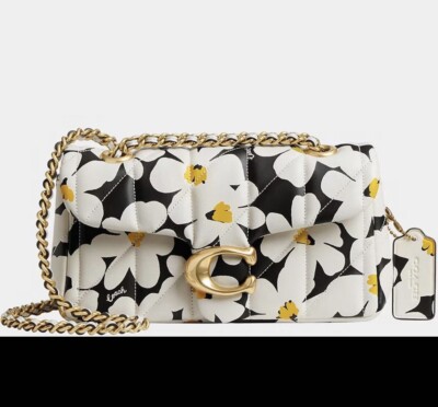 NWT COACH Tabby Shoulder Bag 20 With Quilting & Floral Print CR702