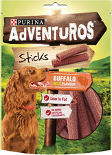 Adventuros Sticks Dog Treats Buffalo Flavour 120G, Pack of 6