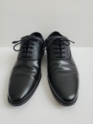 ZARA MENS DRESS BLACK DERBY CLASSIC POINTED TOE LACE UP  display picture 2