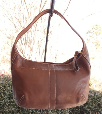 Coach 11282 MINI Tobacco Brown Leather Ergo Shoulder Bag | eBay