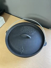 NICE! Camp Chef 12” Camping Dutch Oven 25th Anniversary Cast Iron 6" Deep 3 Legs