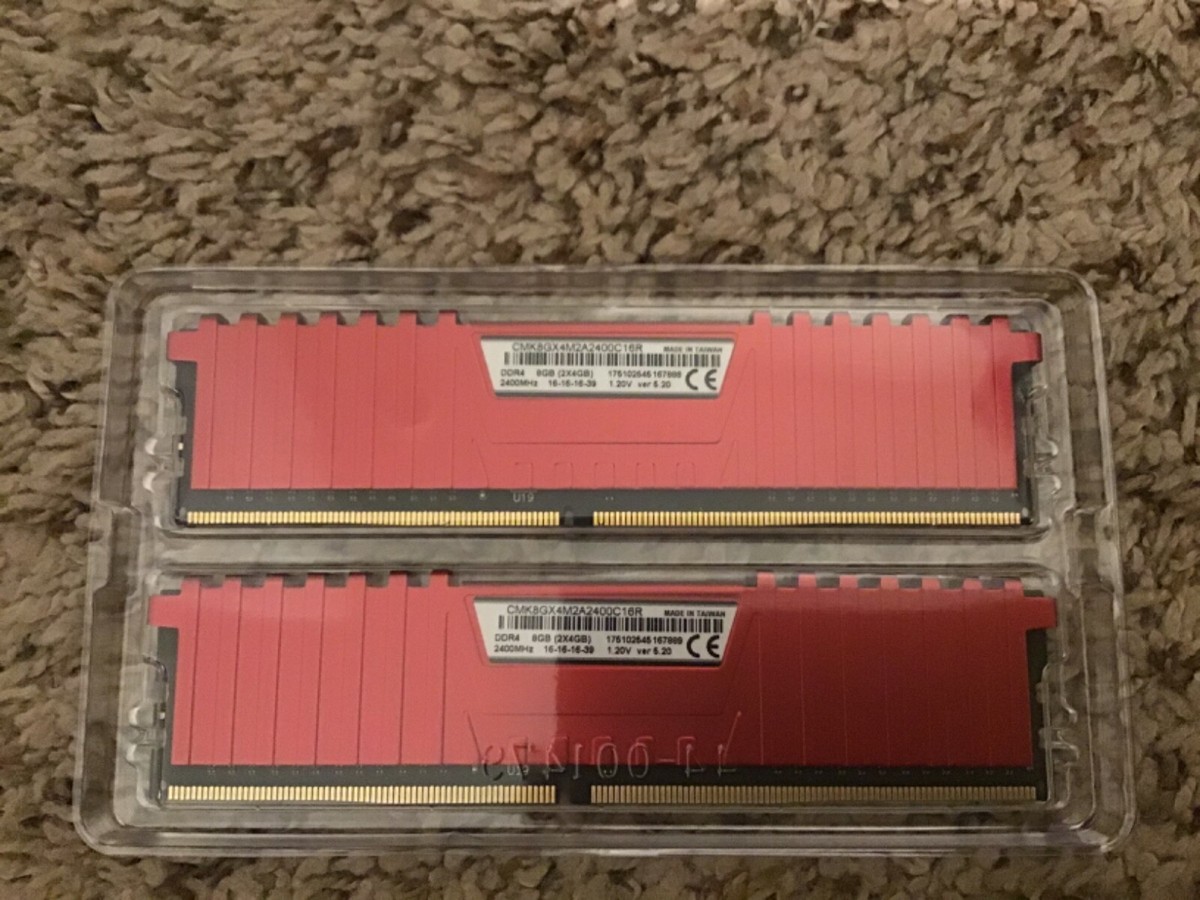 8GB Corsair Vengeance LPX (2x4GB) DDR4 2400MHz (PC4-19200) C16
