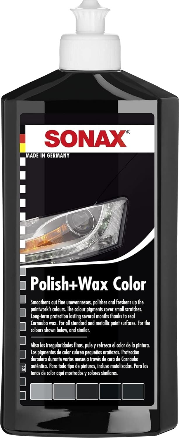 Polish e cera lucidante per carrozzeria auto SONAX 296100 Nero Bottiglia 500 ml