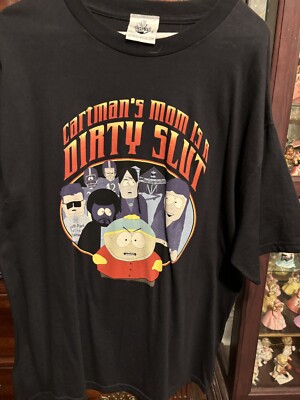 Cartman s Mom Is A Dirty Slut T-shirt Large South Park 2006/Comedy Central