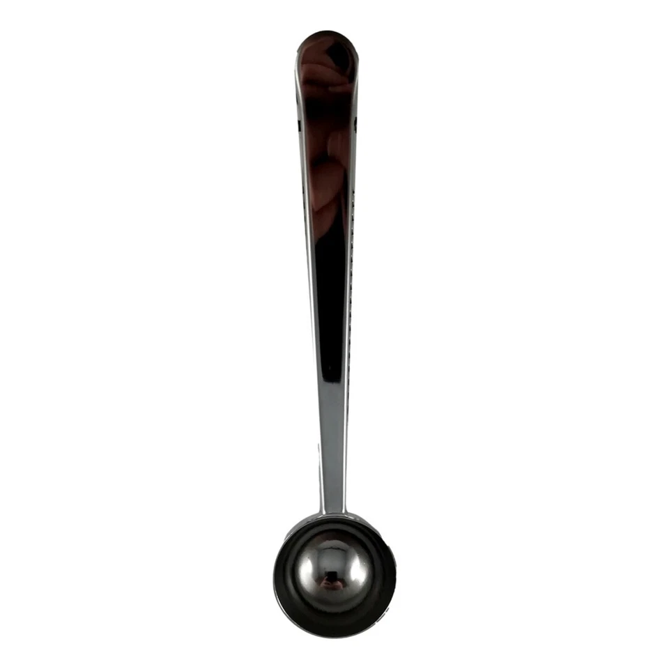 Cuillère à Mesurer Doseur Café Acier Inoxydable avec Pince Clip Rangement - Photo 2/3