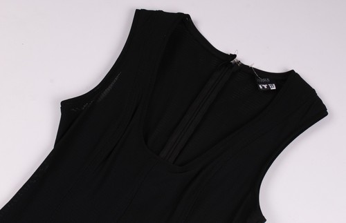 Rare Vintage Versus Versace 90er Mesh Bodycon Schwarz Sexy Mesh Kleid Gr. IT42 - Bild 2 von 13