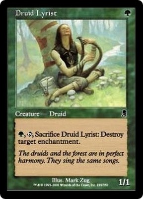 MTG Magic ODY FOIL - Druid Lyrist/Lyriste Druide, Englisch/VO