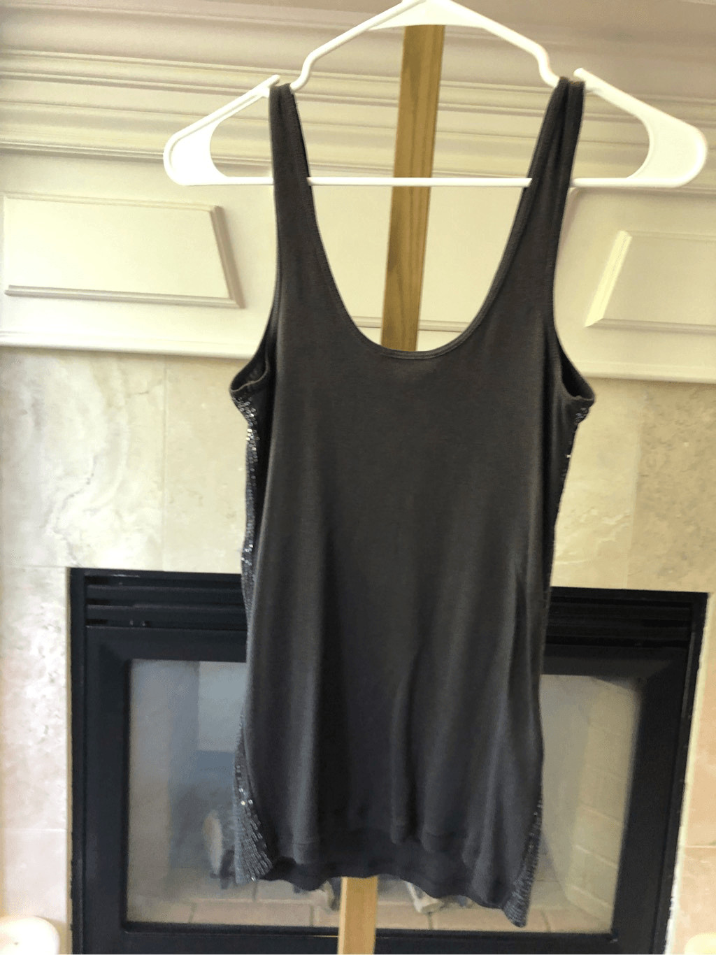 Express Sexy Basic Women’s Gray 2 Piece Sequin Tw… - image 8