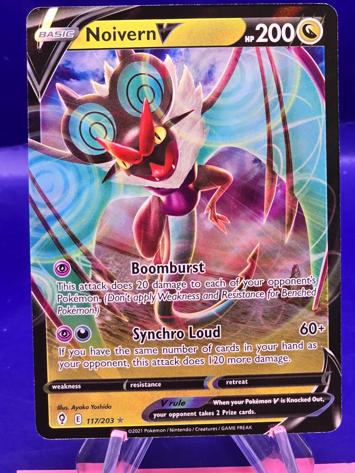 Pokemon TCG - Noivern V Ultra Rare Holo - 117/203 - Evolving Skies nm/m