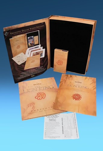 Disney The Lion King Masterpiece  Deluxe Video Edition VHS Lithograph Read - Picture 2 of 21