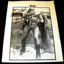 THE LONE RANGER CLAYTON MOORE #1 TELEVISION RANGER STUDIO MASKED MAN PROMO PHOTO