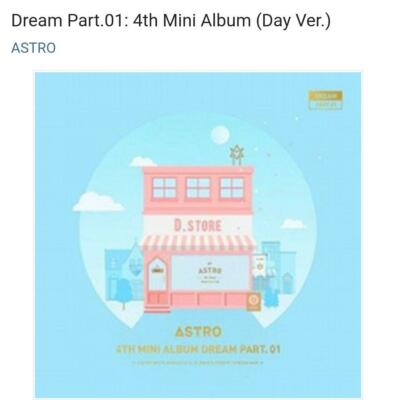 【ASTRO】DREAM PART.01 直筆サイン入り CD ASTRO Dream Part 01 Day & Night ver. Set of 2 / 4th Mini Album
