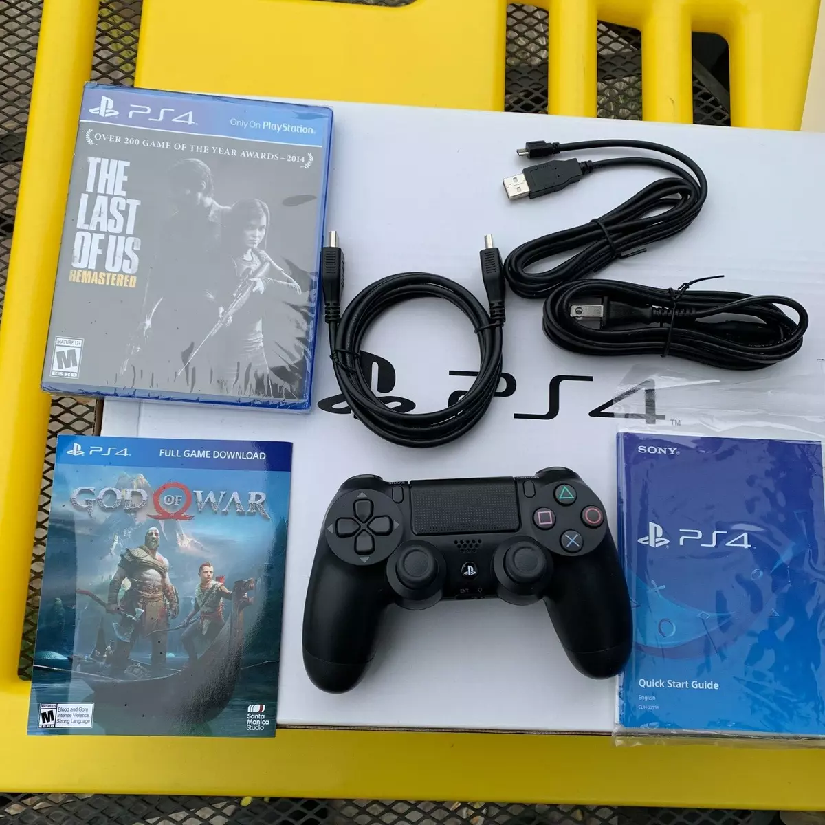 Sony PlayStation 4 Slim 1TB Only On PlayStation - 3 Games Bundle: God of  War, The Last of Us Remastered, and Horizon Zero Dawn: Complete Edition 