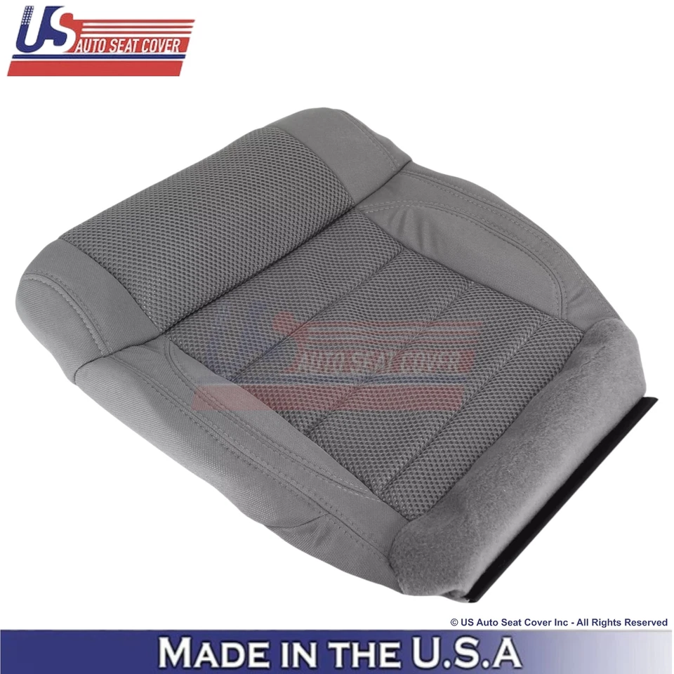 Cubierta de asiento inferior de tela para Jeep Wrangler Rubicon Sahara 2007 mediana Pizarra Foto 4 de 4