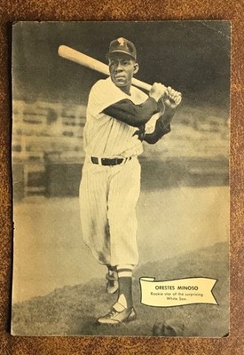 1952 Dell Mini Poster Orestes Minoso & Allie Reynolds - White Sox / Yankees