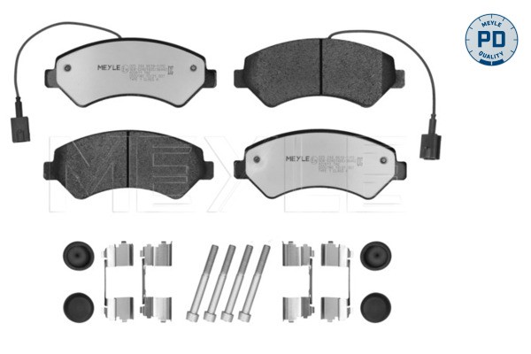 Front MEYLE GERMANY 025 244 6619-1/PD Brake Pad Set, disc brake for CITROËN,FIAT