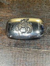 Western Rodeo Cowboy Belt Buckle Riding Bronco design