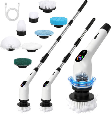 Electric Spin Scrubber 2026 Upgraded Cordless Power Scrubber with 8 Replaceable