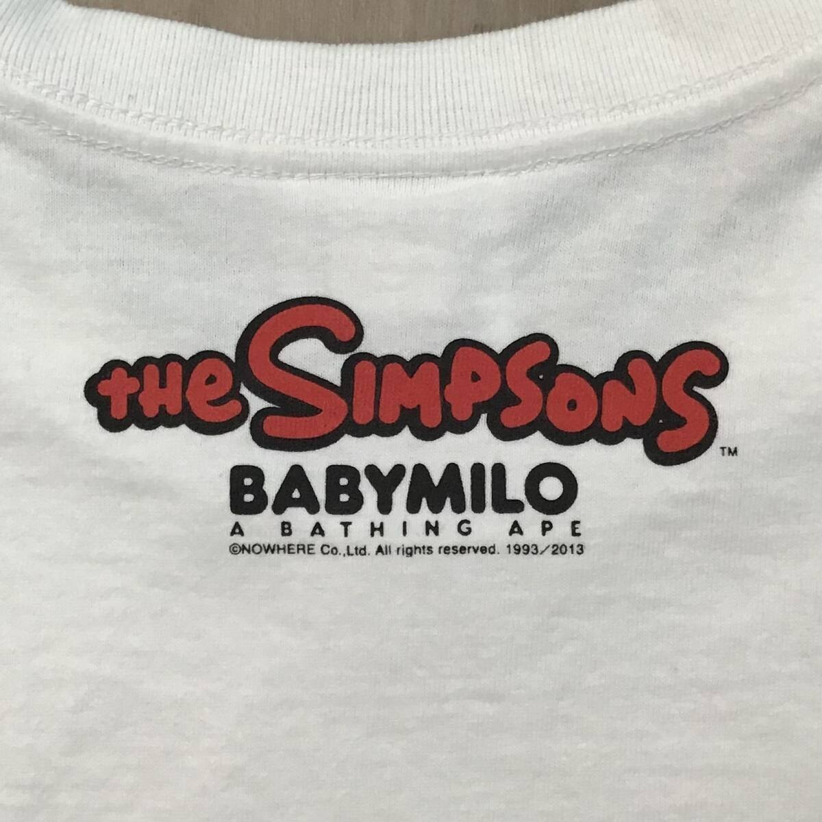 BAPE × THE SIMPSONS Milo T-shirt White A Bathing Ape Size S | eBay