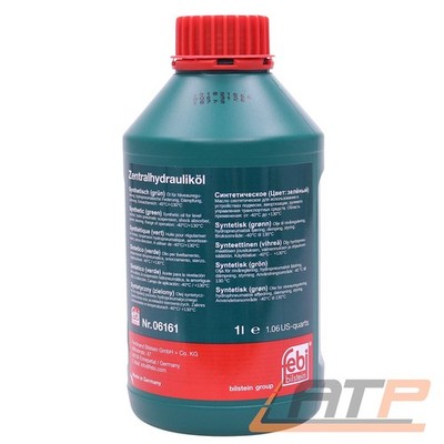 1 L LITER FEBI BILSTEIN HYDRAULIK-ÖL GRÜN ZENTRALHYDRAULIK-ÖL SERVOLENKUNGS-ÖL