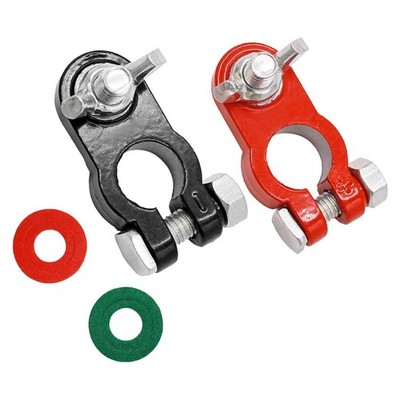 Top Post Battery Terminal Connectors Negative and Positive Battery Cable Adapter