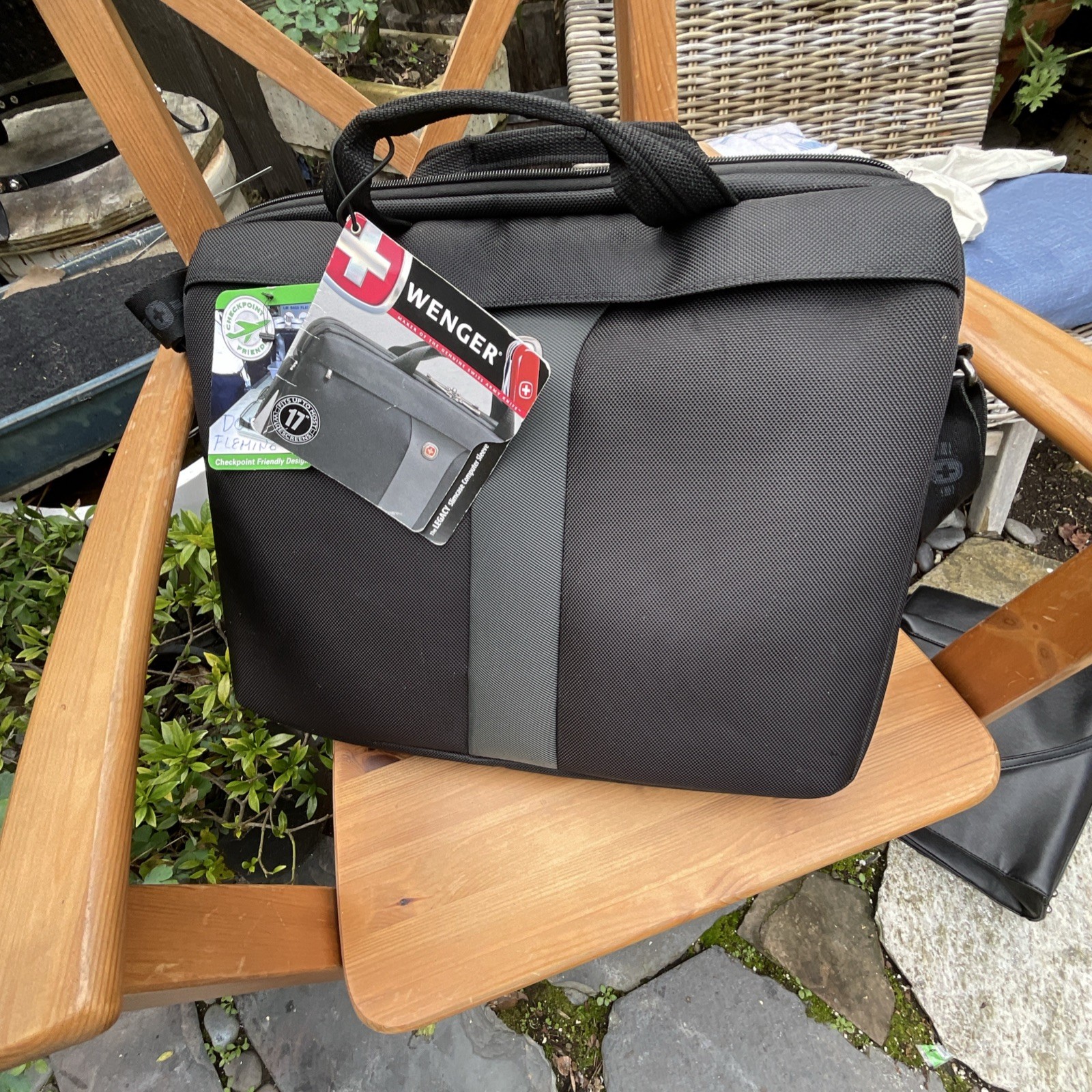 Wenger 17" Checkpoint Friendly Padded Laptop Briefcase Nylon