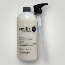 Philosophy Vanilla Coconut Shampoo Shower Gel & Bubble Bath 32 oz
