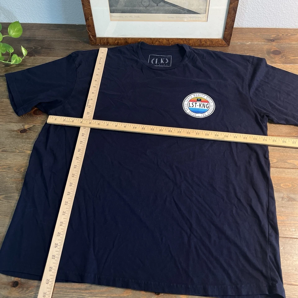 Camiseta masculina Last Kings tamanho XXL lembrança de praia Santa Monica - Imagem 4 de 4