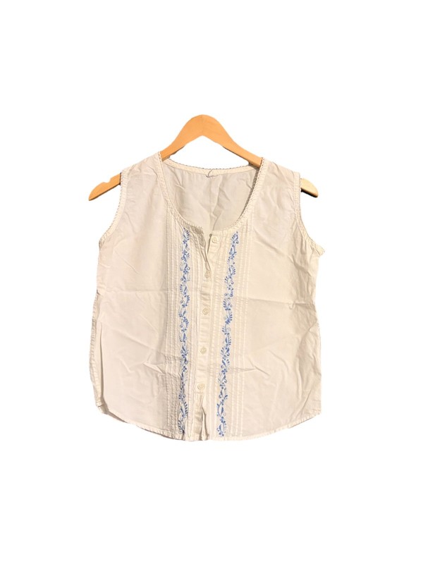 Vintage Embroidery Sleeveless Top Coastal Cowgirl Size XS/s