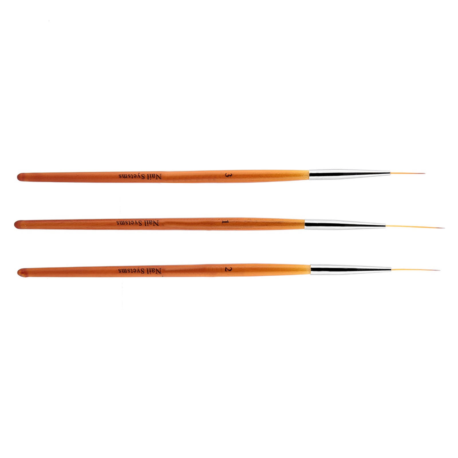 3Pcs Nail Art Drawing Line Brush Painting Pen Nail Dotting Tool Set BLW