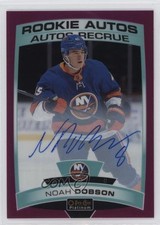 2019-20 O-Pee-Chee Platinum Rookie Autos Matte Pink 26/99 Noah Dobson Auto f0l