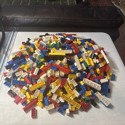 Vintage 70-80s Lego Mixed Bricks 6.5 Lbs Lot AA