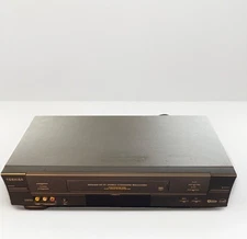 Toshiba W-627 VCR Player VHS Recorder 4 Head Cassette  TESTED WORKS No REMOTE 