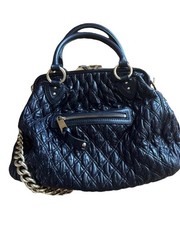 LUXUS MARC JACOBS " THE STAM" TASCHE HANDTASCHE BAG SCHWARZ HARDWARE GOLD 