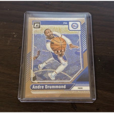 Panini Donruss Optic Gold Glitter Prizm #221 Andre Drummond 76ers NBA Card