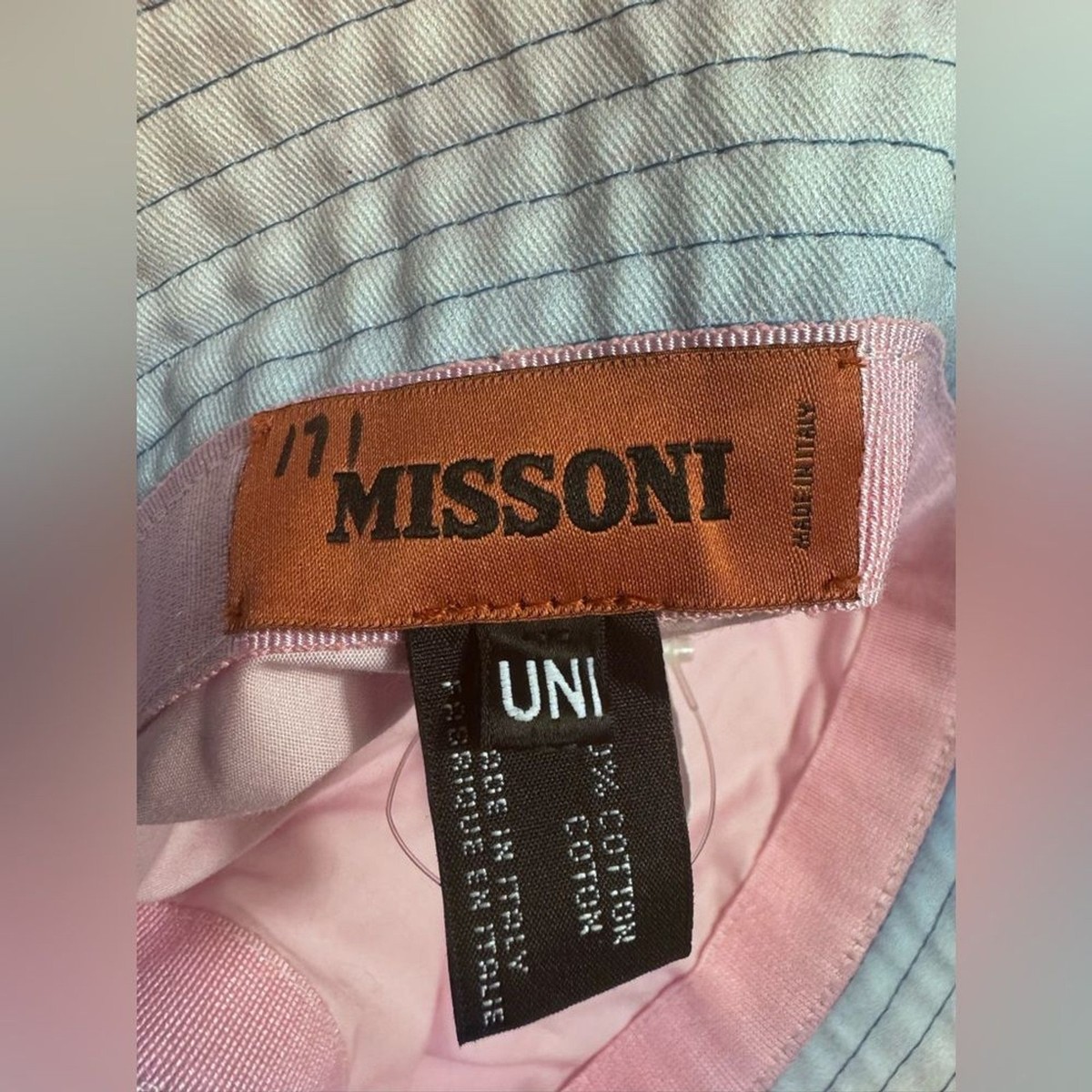 MISSONI Ombre-Effect Bucket Hat $311 100% Cotton | eBay display picture 3