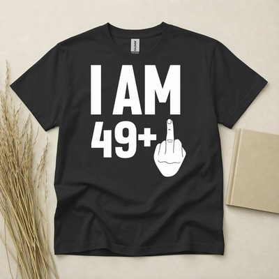 Shirt 50. Geburtstag Jahrgang 1976 50 Jahre Geschenke ICH BIN 49+1 Mittelfinger T-Shirt