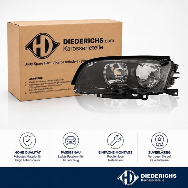Hauptscheinwerfer Links Diederichs 1214183 FÜR BMW Frontscheinwerfer Frontlicht-image
