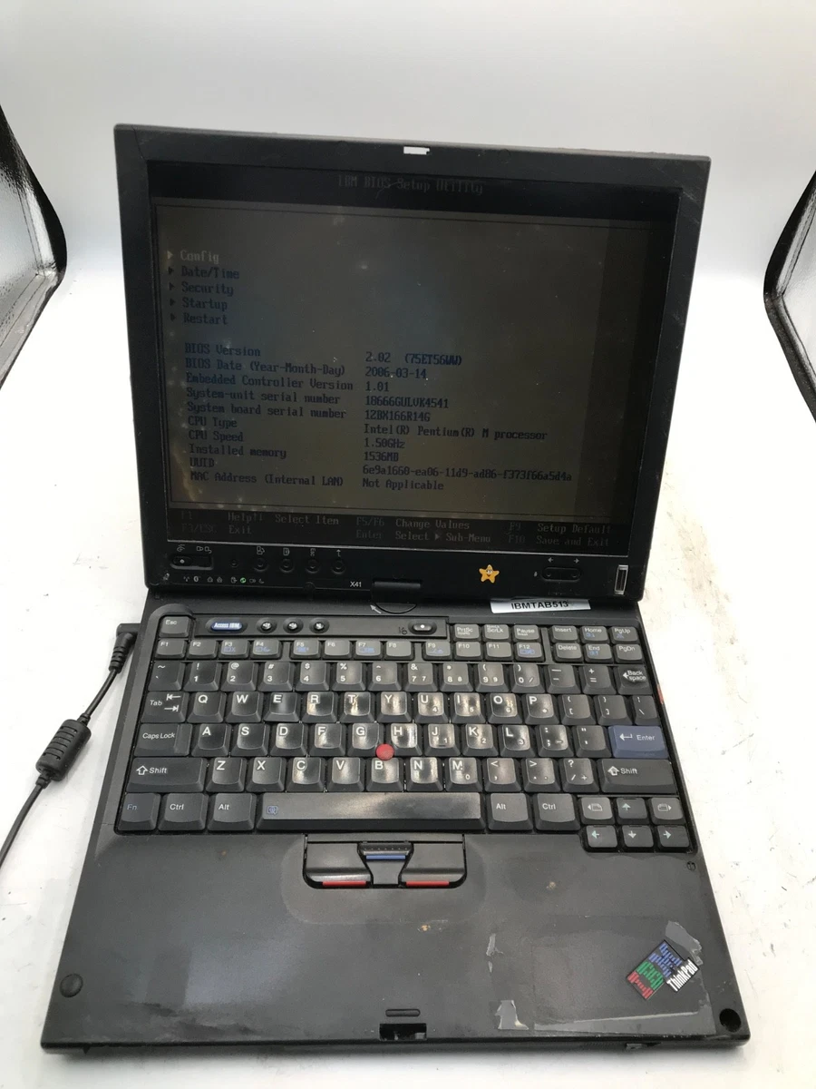IBM ThinkPad X41 PC Laptops & Netbooks for Sale - Shop New & Used