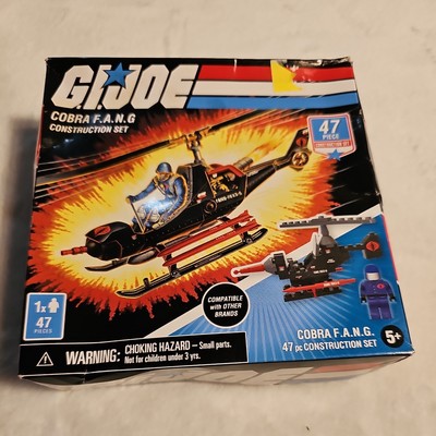 GI Joe Cobra Cobra F.A.N.G. 47 Pc Construction Set By Hasbro New FANG Helicopter