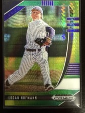 Logan Hofmann 2020 Panini Prizm Draft Picks Green Hyper Baseball #PDP138
